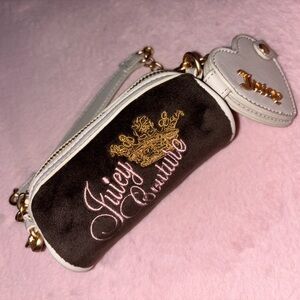 Juicy Couture Brown Barrel Wristlet